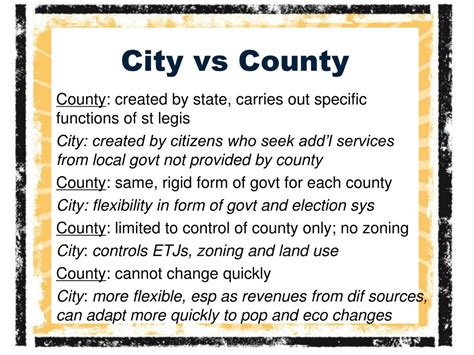 municipal vs county.